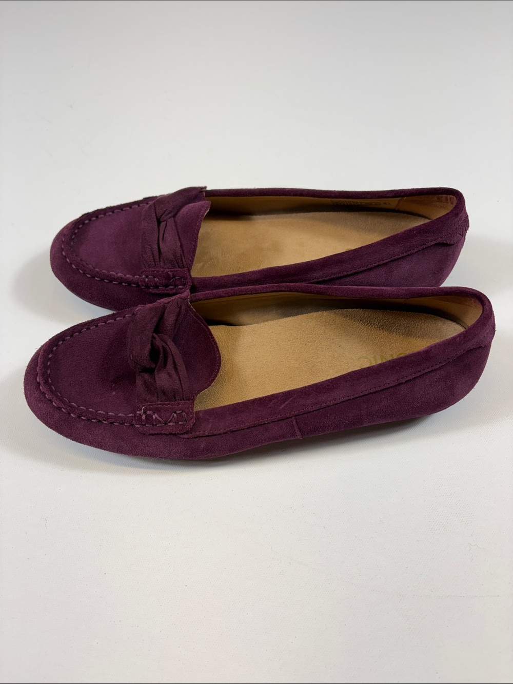 Vionic Purple Suede Knot Driving Loafers Moccasins Women Size 10 - Picture 5 of 7